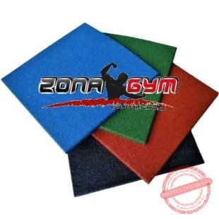 Piso Loseta Caucho Varios Colores | 10-20mm | ZonaGym