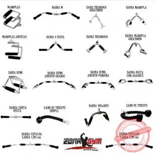ACCESORIOS PARA POLEAS DE GYM